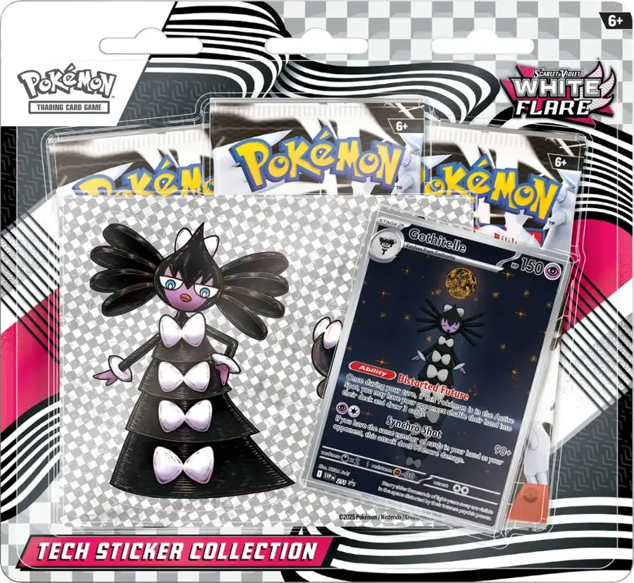 Pokémon TCG: Scarlet & Violet White Flare Tech Sticker 3 Pack