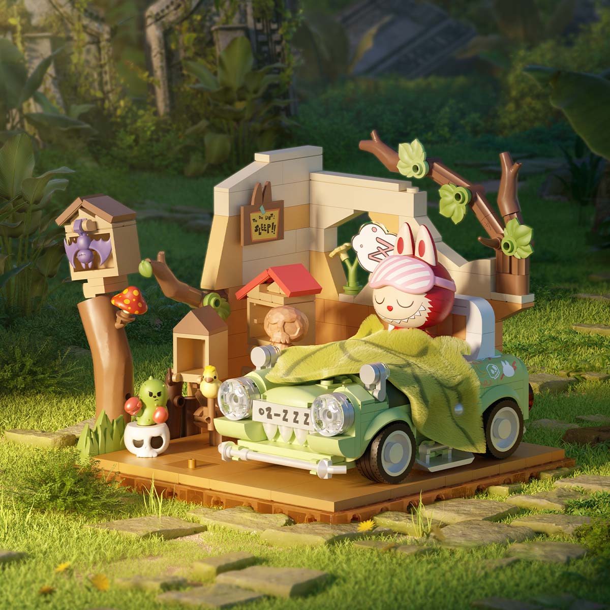 THE MONSTERS Forest Secret Base Series Blocks Part 2 (Napping Time)