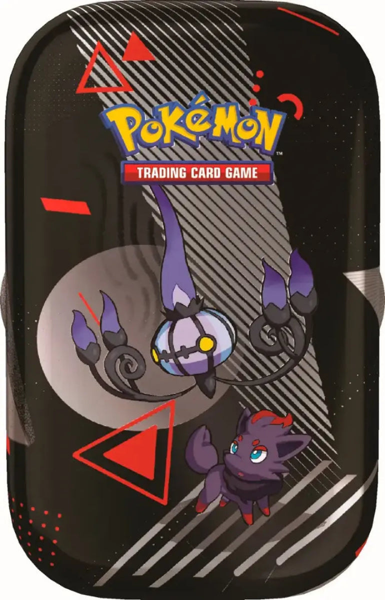 Pokémon Trading Card Game packaging with a stylized character on a black background