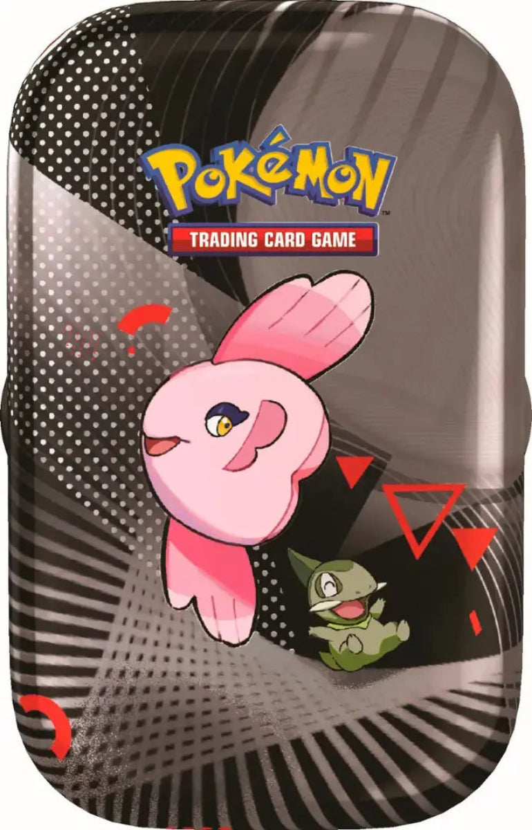 Pokémon Trading Card Game holder with a pink character on a black and gray background