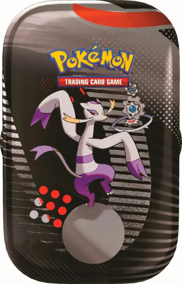 Pokémon Trading Card Game case with a character design on a black background