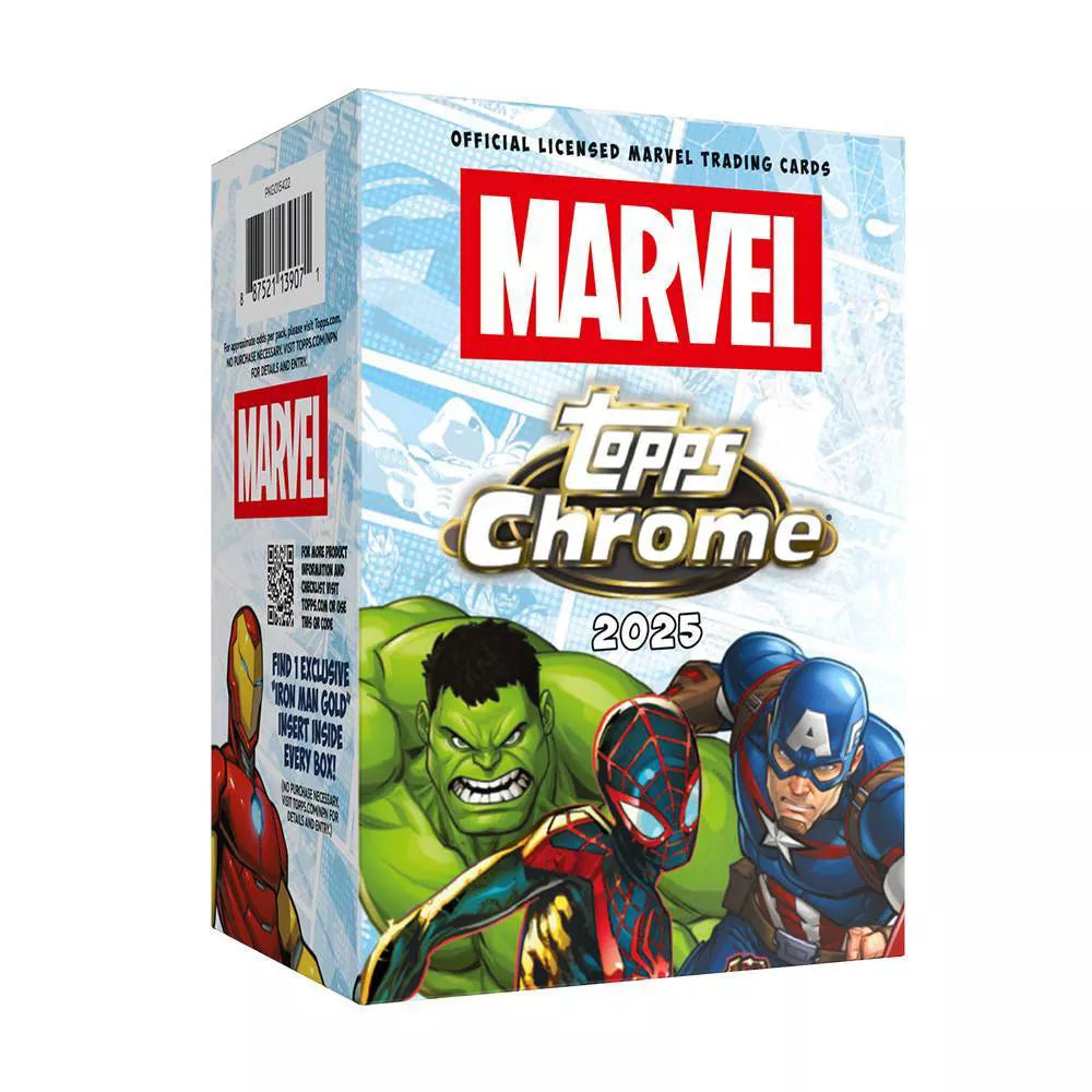2025 Topps Chrome Marvel Trading Card Value Box