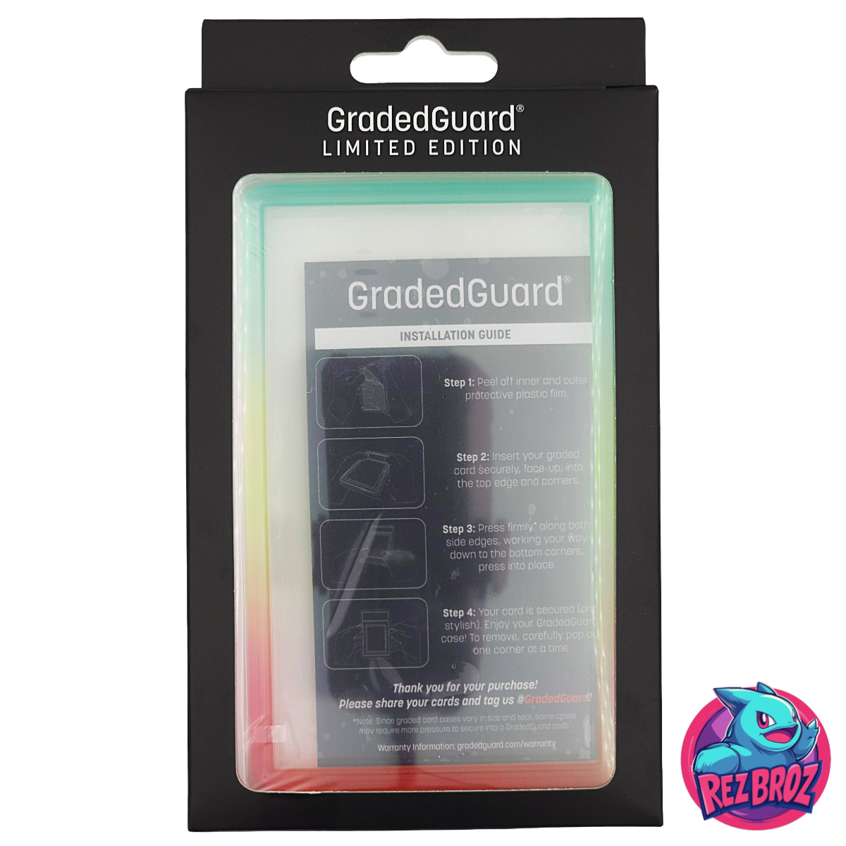 Graded Guard Limited Edition IRIS – Front View with Rez Broz Logo