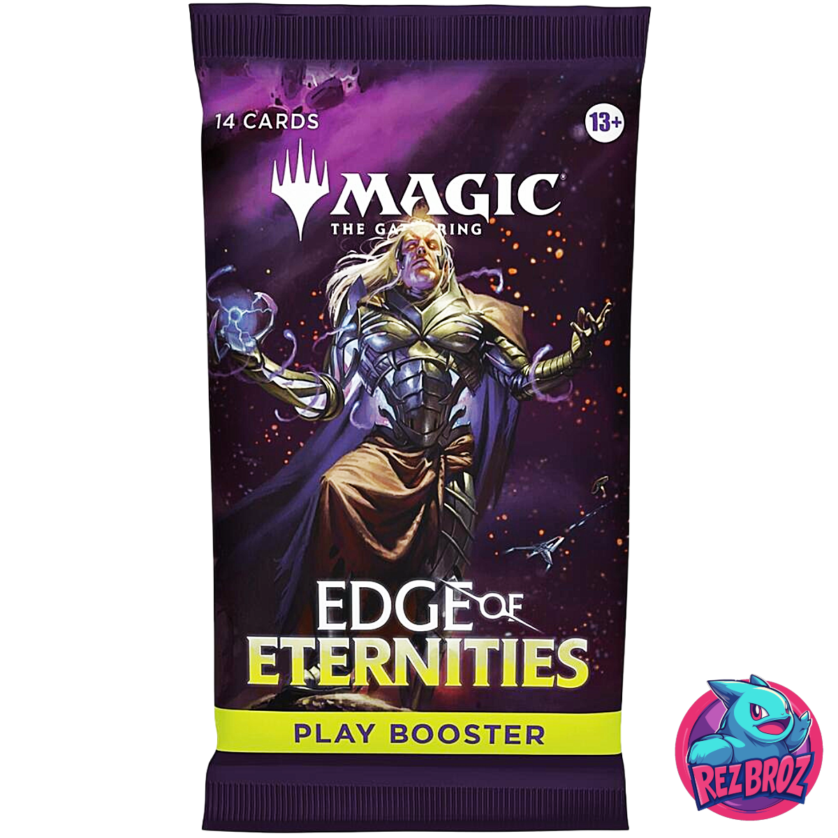 Magic: The Gathering Edge of Eternities Play Booster Pack – Front - with Rez Broz Logo