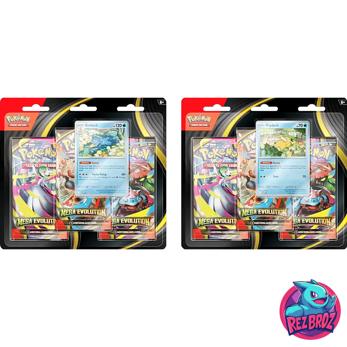 Pokémon TCG: Mega Evolution 3-Booster Blister Pack (3 Packs + Promo) - Rez Broz Collectibles