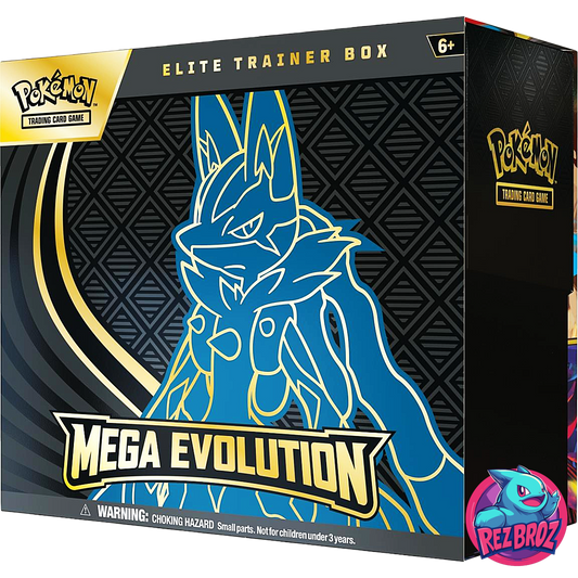 Pokémon TCG: Mega Evolution Elite Trainer Box - Lucario Box Art - Rez Broz Collectibles