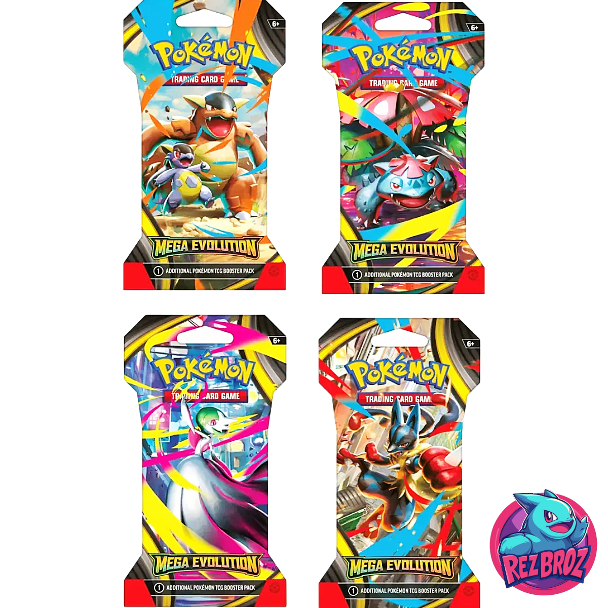 Pokmon TCG: Mega Evolution Sleeved Booster Pack | Pokemon Cards Sealed Rez Broz Collectibles Pokmon TCG: Mega Evolution Sleeved Booster Pack | Pokemon Cards Sealed Rez Broz Collectibles