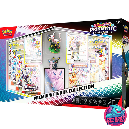 Pokémon TCG: Prismatic Evolutions Premium Figure Collection - Front Angle View - Rez Broz Collectibles