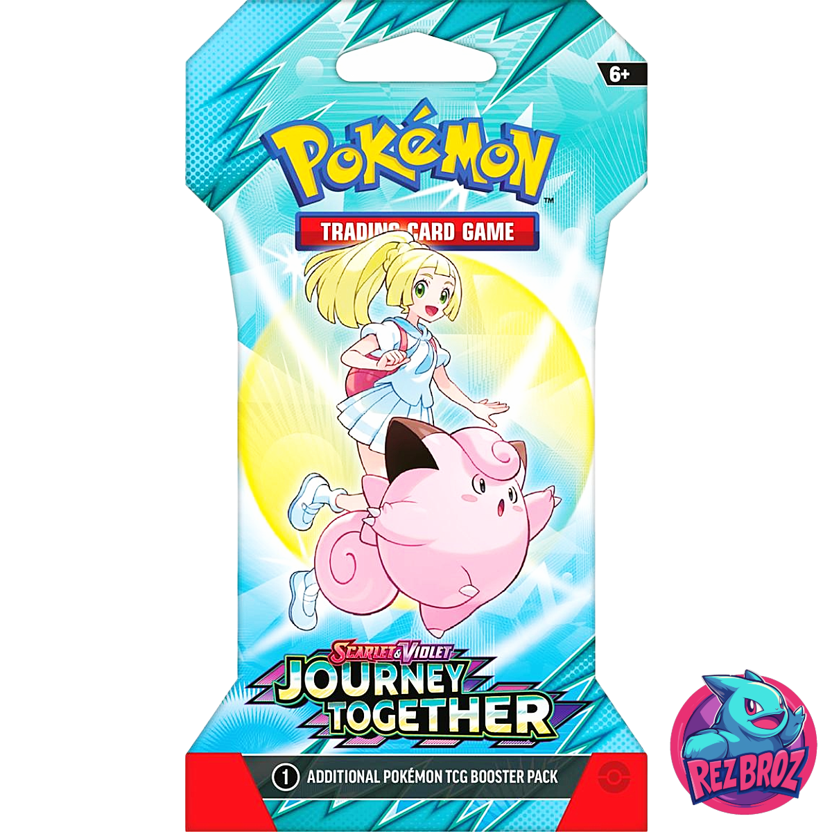 Pokémon TCG: Scarlet & Violet Journey Together Sleeved Booster - Lillie Pack Art View- Rez Broz Collectibles