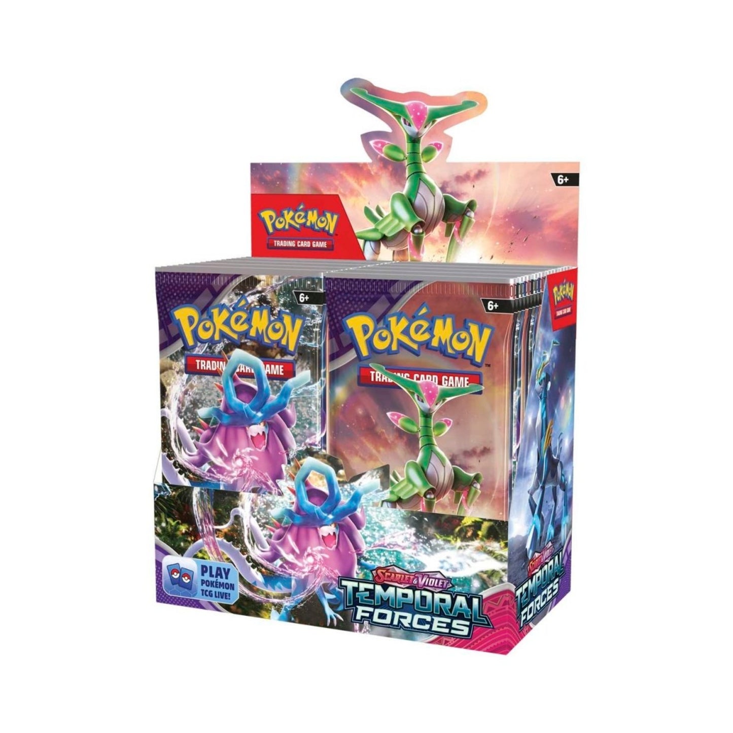 Pokémon TCG: Scarlet & Violet Temporal Forces Booster Box (36 Packs) - Rez Broz Collectibles