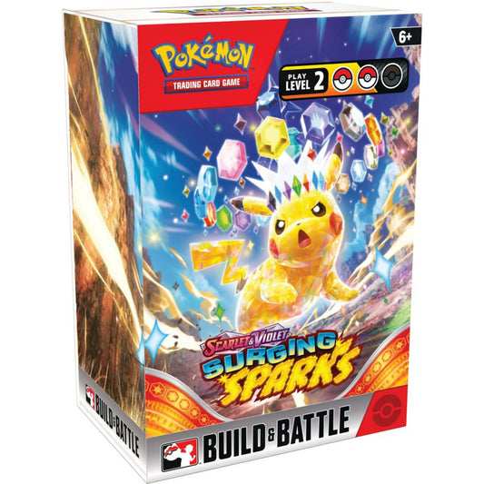 Pokémon TCG: Scarlet and Violet Surging Sparks Build and Battle Box Rez Broz Collectibles
