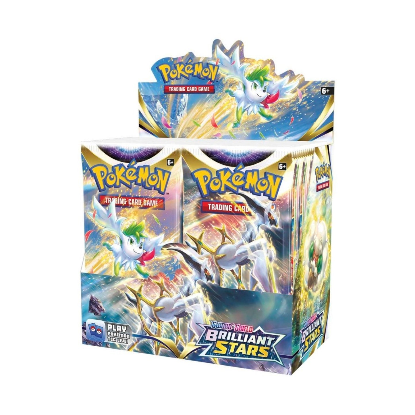 Pokémon TCG: Sword & Shield Brilliant Stars Booster Display Box (36 Packs) - Rez Broz Collectibles
