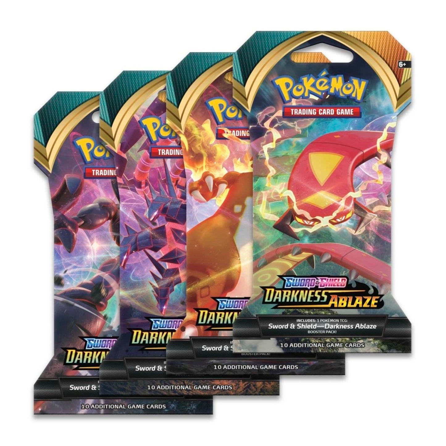 Pokémon TCG: Sword & Shield-Darkness Ablaze Sleeved Booster Pack - Rez Broz Collectibles