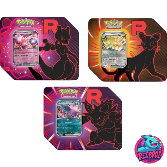 Pokemon TCG: Team Rocket Tin (1 Random) - with Rez Broz Collectibles