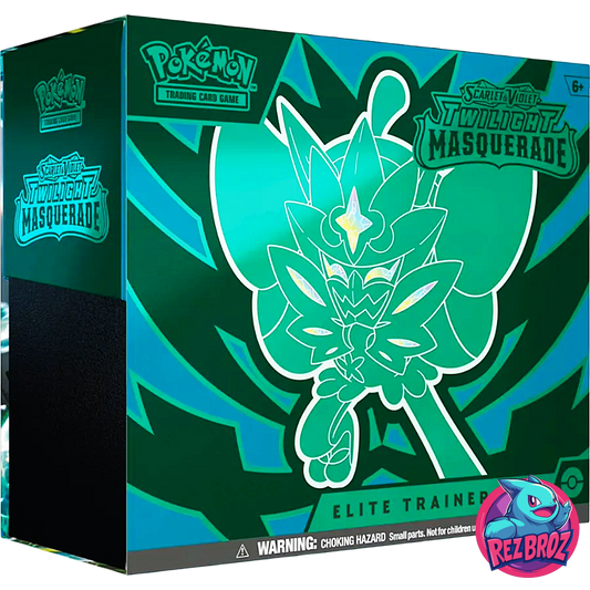 Pokémon TCG Twilight Masquerade Elite Trainer Box – Sealed Front with Rez Broz Collectibles Logo