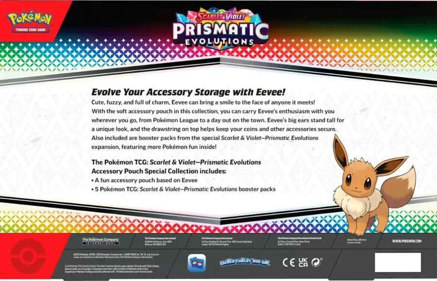 Pokémon - Trading Card Game: Scarlet & Violet - Prismatic Evolutions Accessory Pouch Special Collection