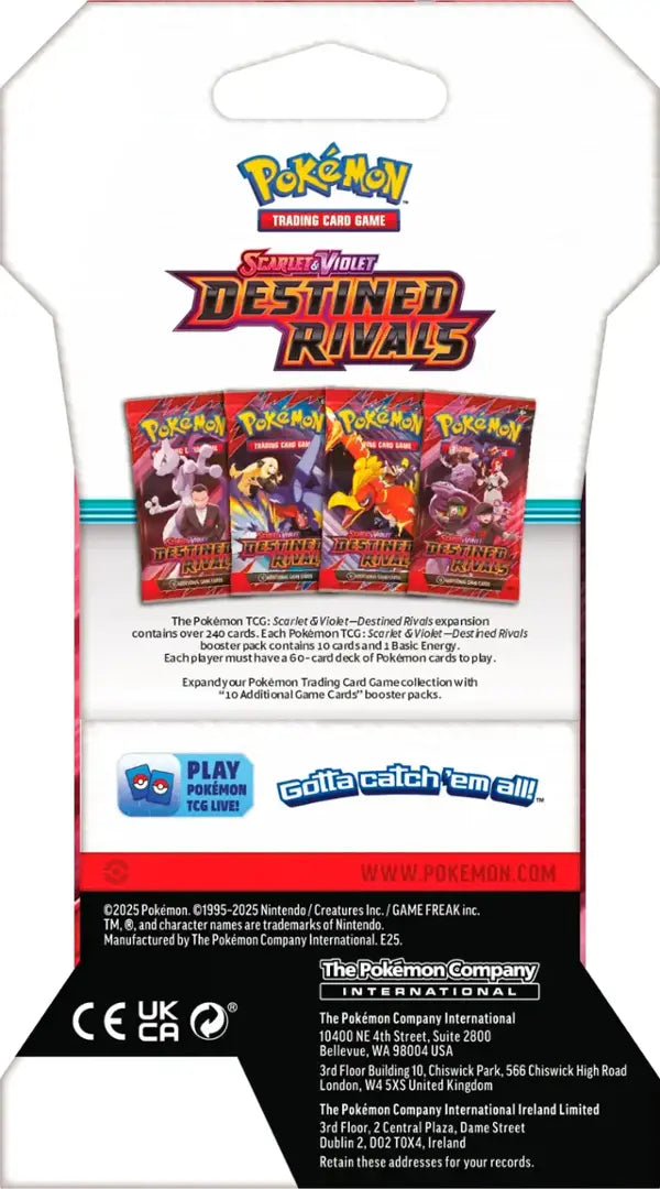 Pokémon - Trading Card Game: Scarlet & Violet Destined Rivals Sleeved Booster (Random)
