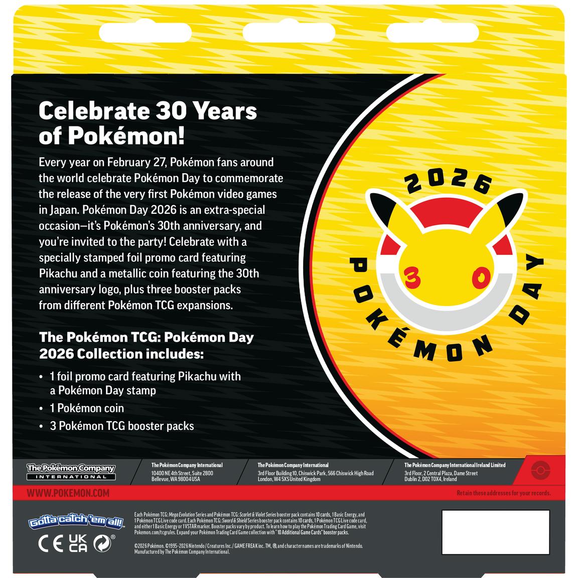 Pokémon TCG: Pokémon Day 2026 Collection
