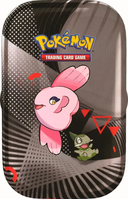 Pokémon Trading Card Game holder with a pink character on a black and gray background
