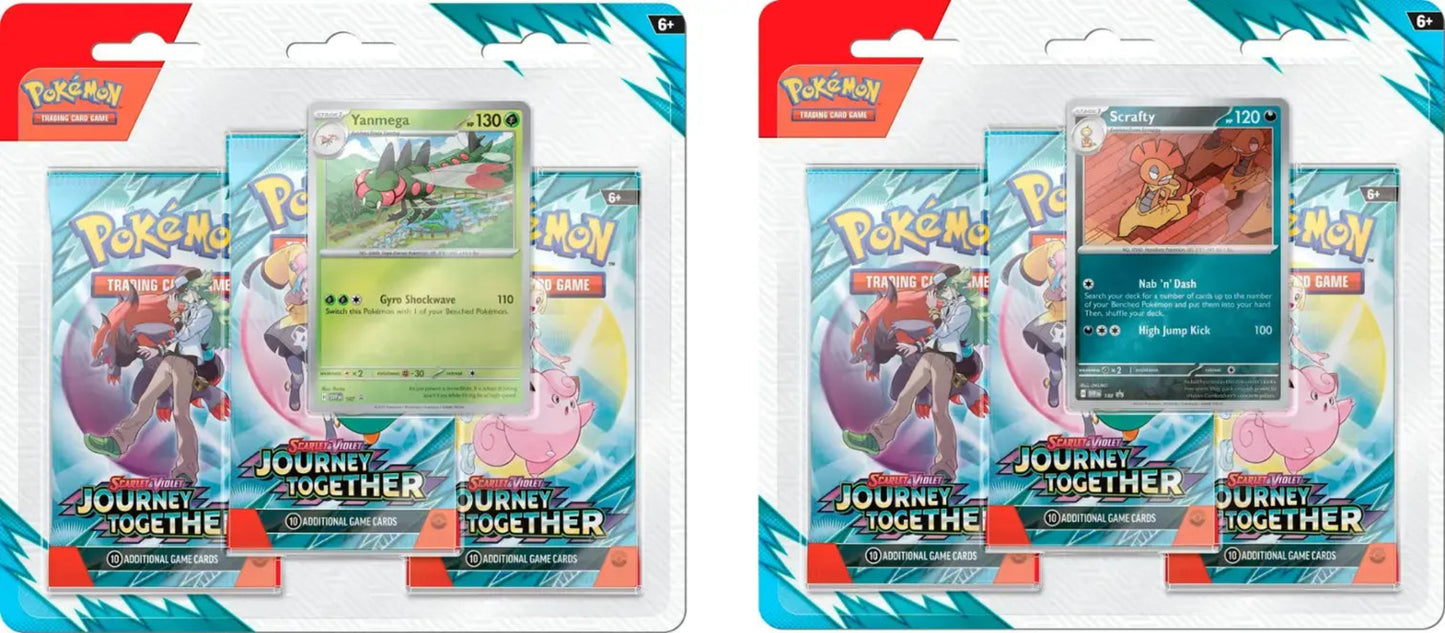 Pokémon TCG: Scarlet & Violet Journey Together 3 Pack Blister (Random)