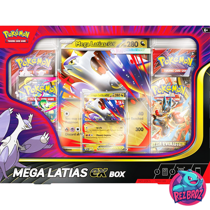 Pokémon TCG: Mega Latias EX Box - Front Box View - Rez Broz Collectibles