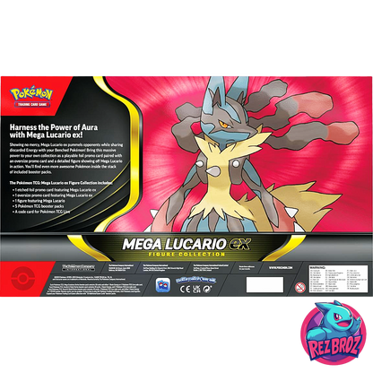Pokémon TCG: Mega Lucario ex Figure Collection - Back View - Rez Broz Collectibles