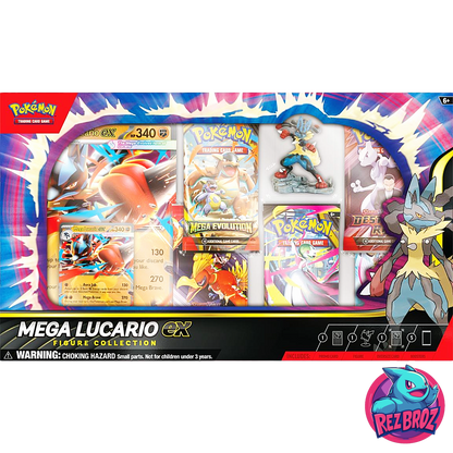 Pokémon TCG: Mega Lucario ex Figure Collection - Front View - Rez Broz Collectibles