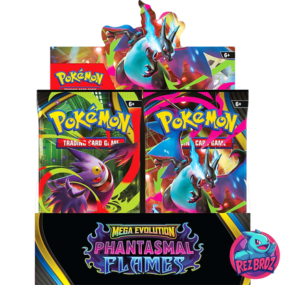 Pokémon TCG: Phantasmal Flames Booster Box (36 Packs) - Front Box View - Rez Broz Collectibles