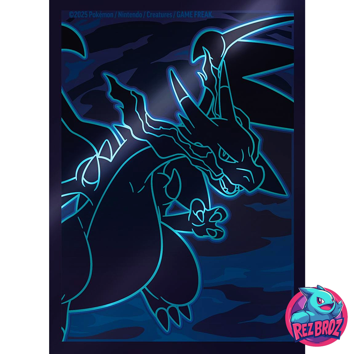 Pokémon TCG: Phantasmal Flames Elite Trainer Box - Card Sleeve Charzard X View - Rez Broz Collectibles