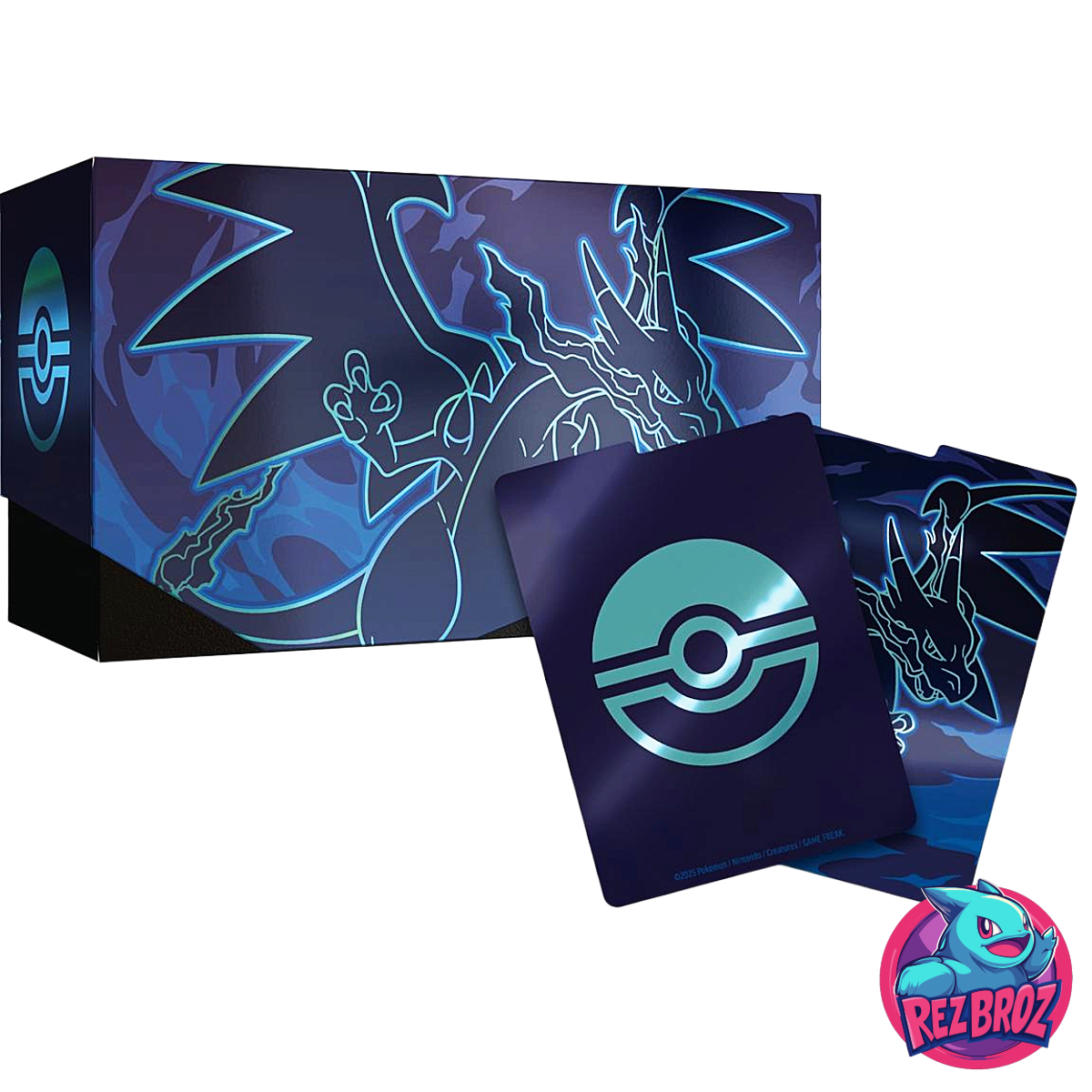 Pokémon TCG: Phantasmal Flames Elite Trainer Box - Collector Box and Divider View - Rez Broz Collectibles
