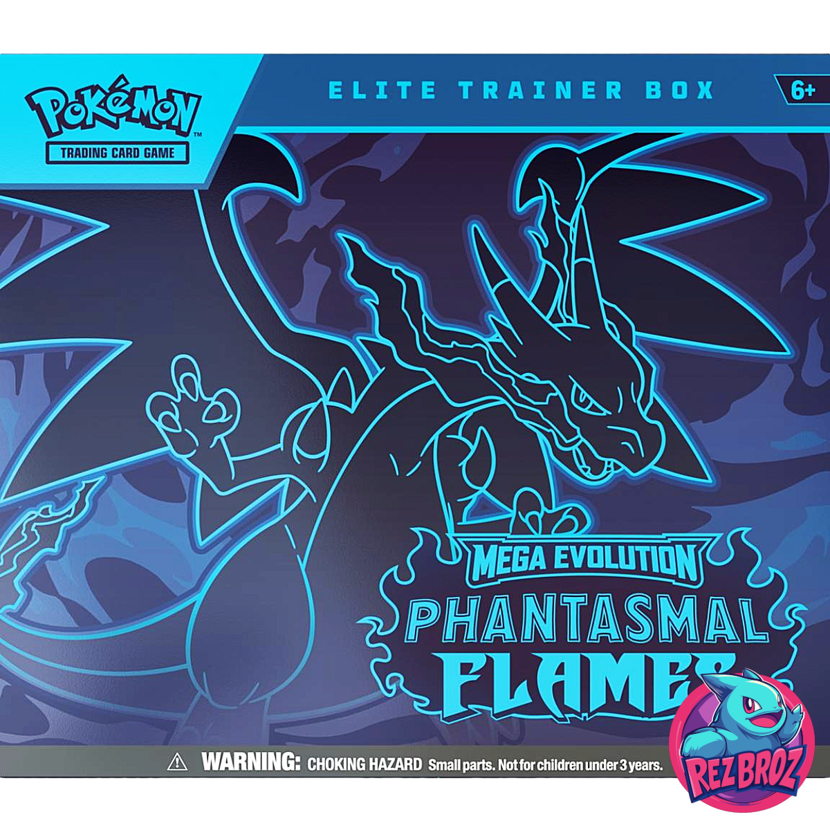 Pokémon TCG: Phantasmal Flames Elite Trainer Box - Front Box View - Rez Broz Collectibles