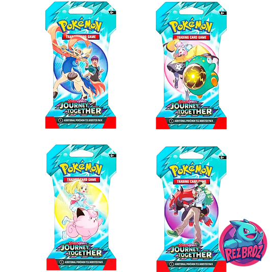 Pokémon TCG: Scarlet & Violet Journey Together Sleeved Booster - All Pack Art View- Rez Broz Collectibles