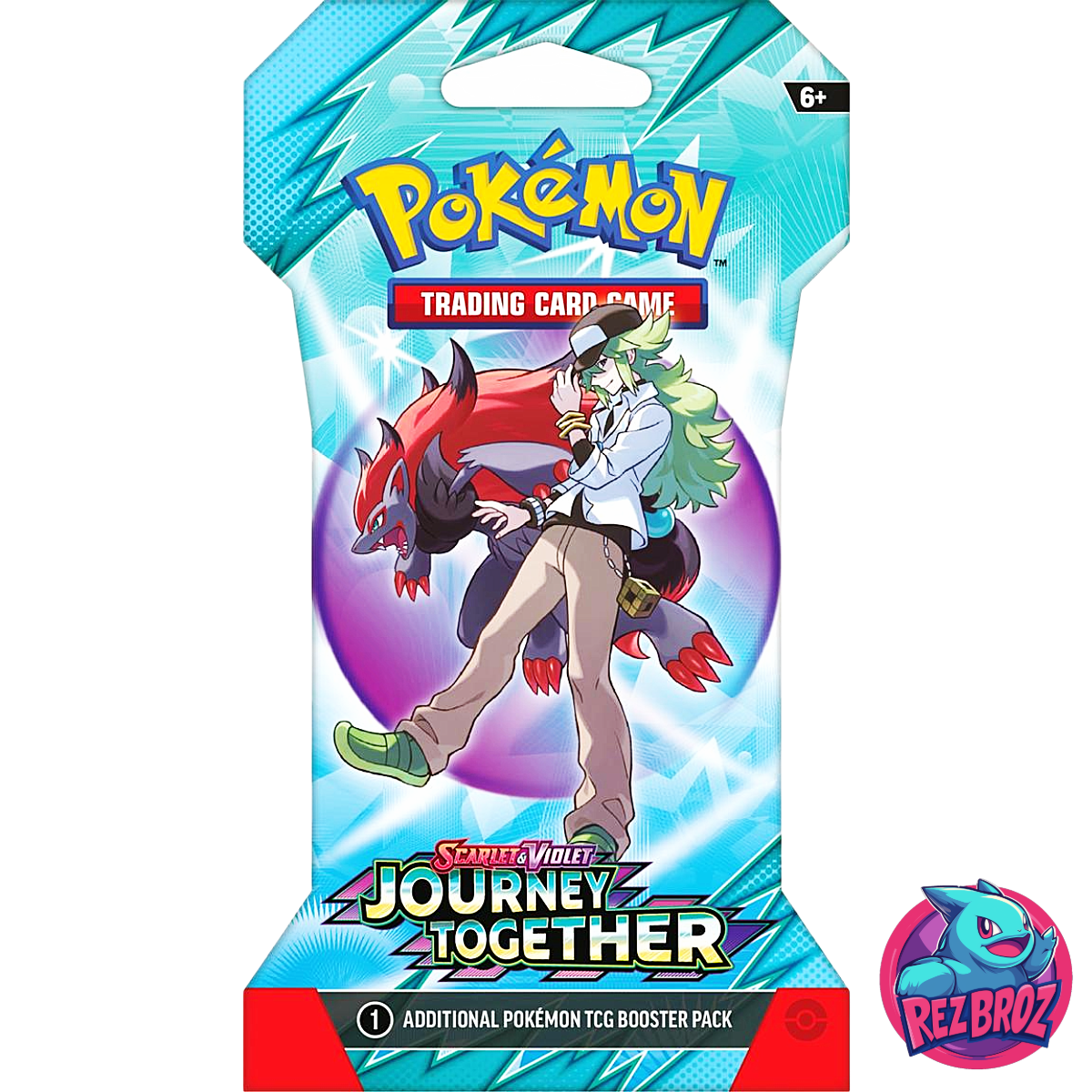 Pokémon TCG: Scarlet & Violet Journey Together Sleeved Booster - N Pack Art View- Rez Broz Collectibles