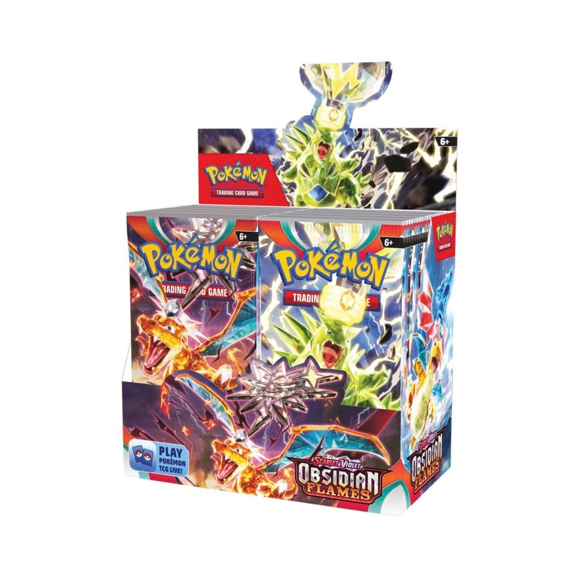  Pokémon TCG: Scarlet & Violet Obsidian Flames Booster Box (36 Packs) - Rez Broz Collectibles