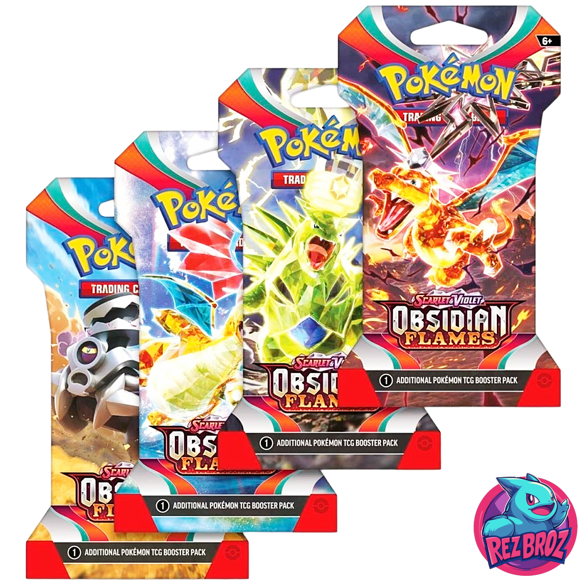 Pokémon TCG: Scarlet & Violet Obsidian Flames Sleeved Booster Pack - Rez Broz Collectibles