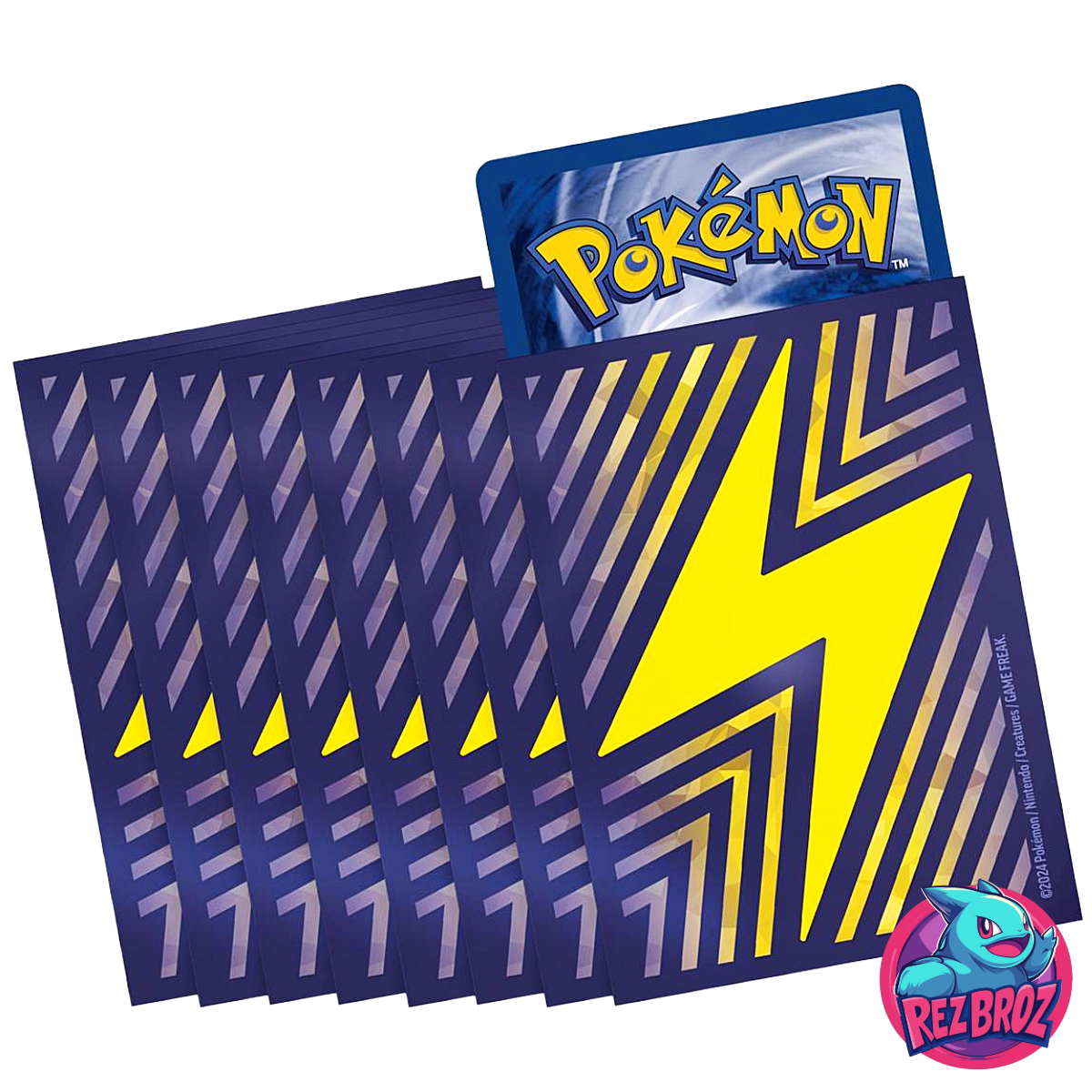 Pokémon TCG: Scarlet & Violet Surging Sparks Elite Trainer Box - Card Sleeves View - Rez Broz Collectibles