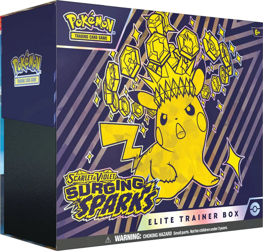 Pokémon TCG: Scarlet & Violet - Surging Sparks Elite Trainer Box - Rez Broz Collectibles