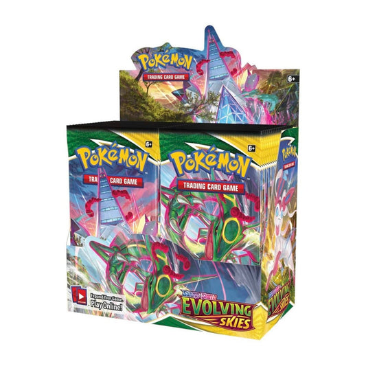 Pokémon TCG: Sword & Shield Evolving Skies Booster Display Box (36 Packs) - Rez Broz Collectibles 