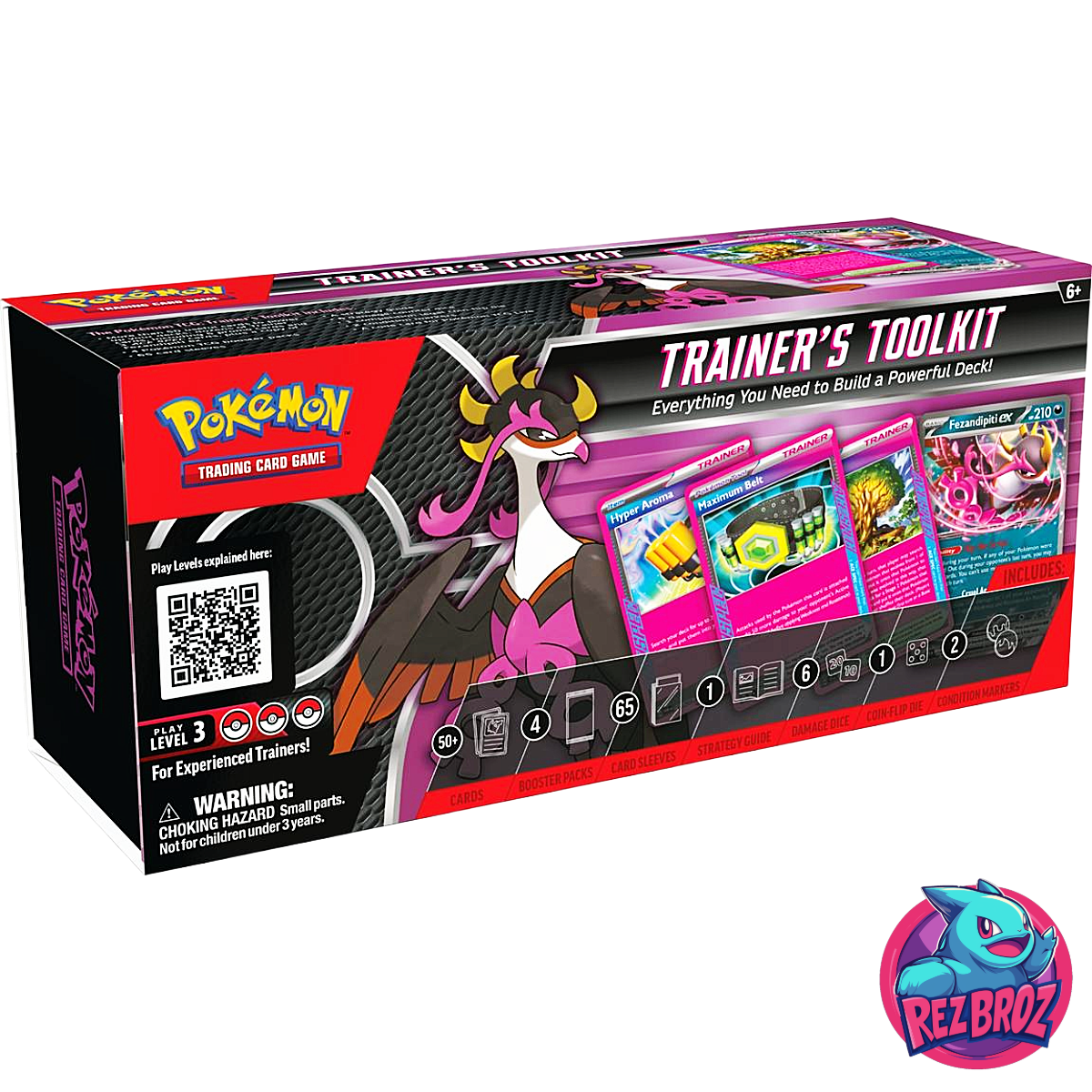 Pokémon TCG: Trainer’s Toolkit (2025) - Front Box Angled View - Rez Broz Collectibles