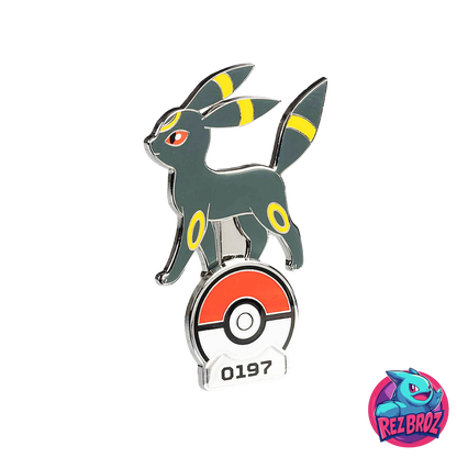 Pokémon TCG: Umbreon Pokémon Gallery Pin - Angled View - Rez Broz Collectibles 
