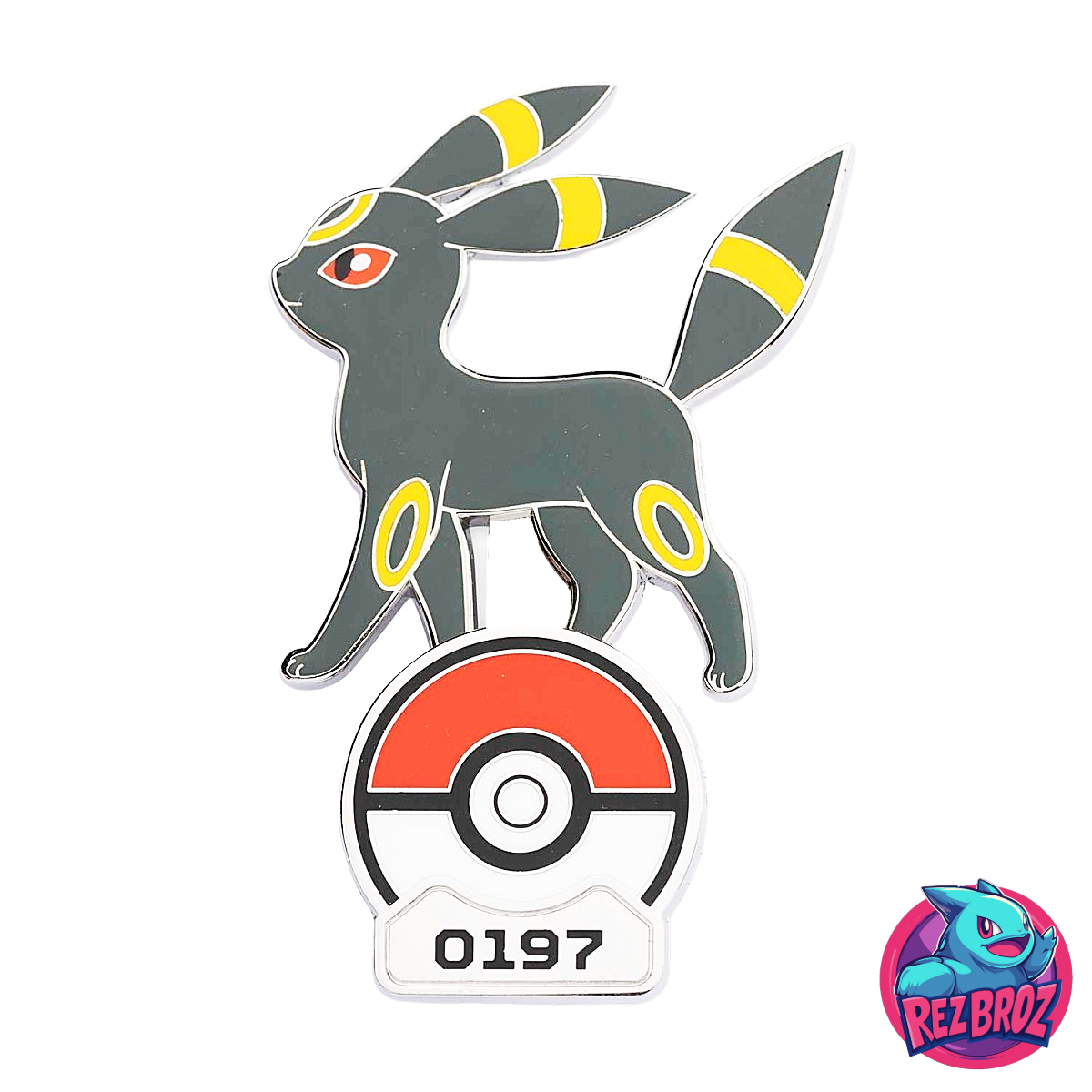 Pokémon TCG: Umbreon Pokémon Gallery Pin - Front View - Rez Broz Collectibles 