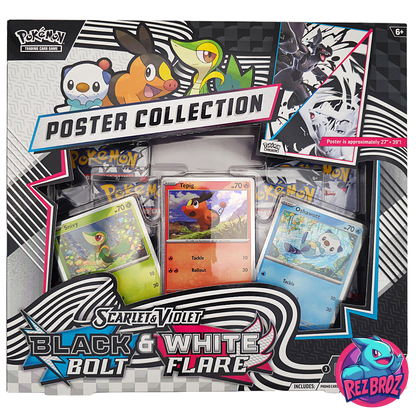 Pokémon trading card game pack featuring Black Bolt with Rez Broz branding.