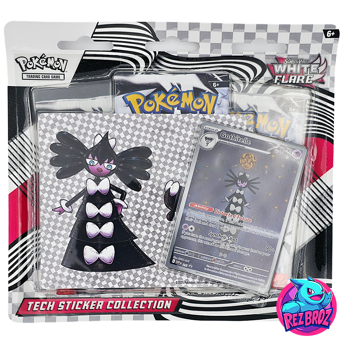 Pokémon TCG: Scarlet & Violet White Flare Tech Sticker 3 Pack