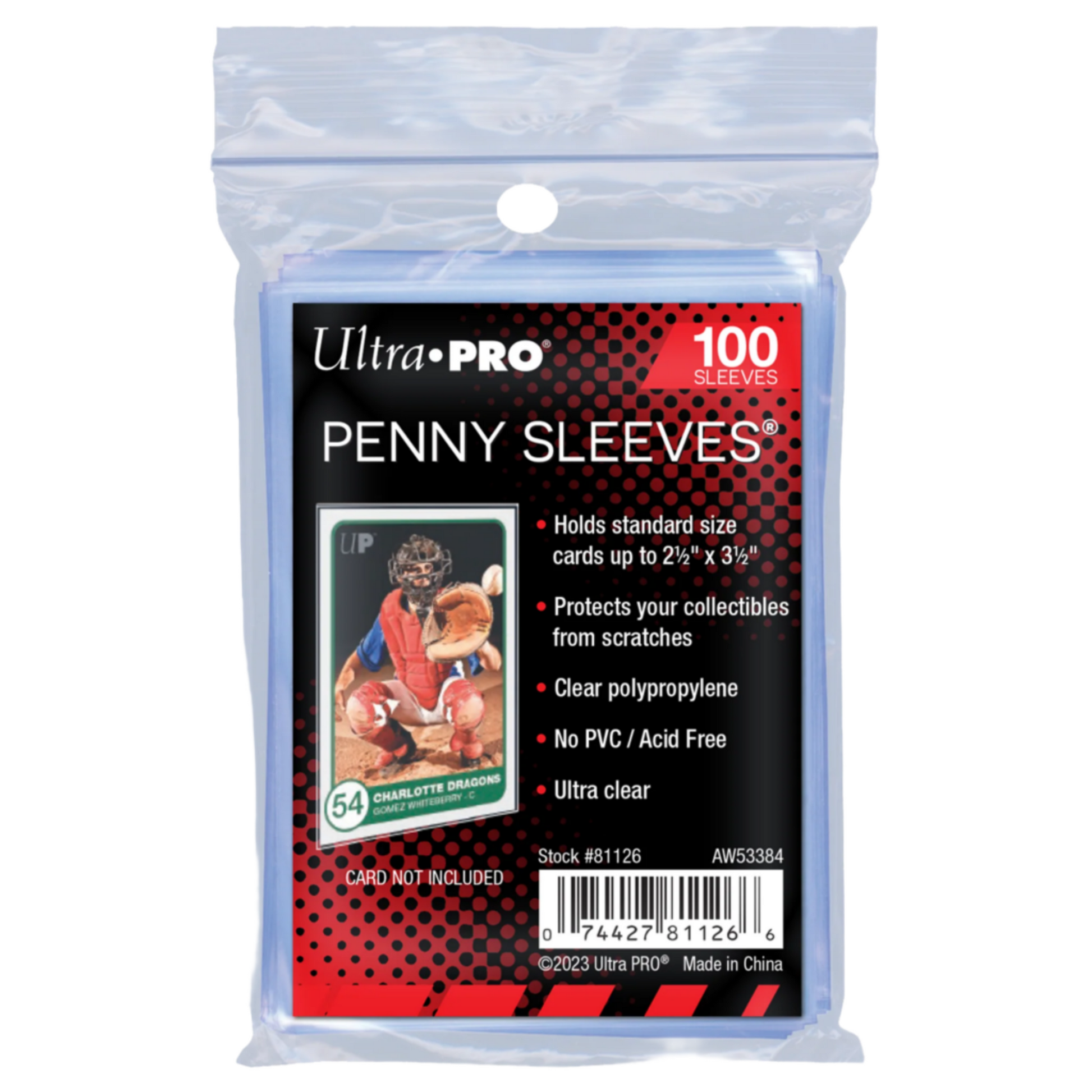 Ultra Pro: Clear 2.5" x 3.5" Soft Trading Card Penny Sleeves 1 Pack (1 Rez Broz Collectibles Ultra Pro: Clear 2.5" x 3.5" Soft Trading Card Penny Sleeves 1 Pack (1 Rez Broz Collectibles